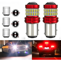 BMTxms 2Pcs Baw15d pr21/5w Canbus For Car Auto Led Bulb Brake Light Baz15d 1157 P21/4w Bay15d P21 5w Drl Turn Stop Signal Lamp