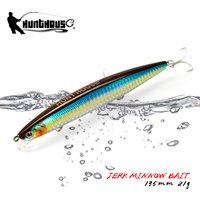 Hunthouse Floating Minnow Fishing Lures 135mm/21g Hard Wobblers For Bass Pike Trout Long Casting Bait pesca Fish Tackle lw430
