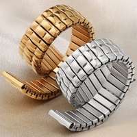 12mm 14mm 16mm 18mm 20mm Metal Elastic Strap Stainless Steel Stretch Expansion Band Universal Replacement Bracelet Accessories