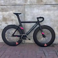 AliExpress NONE Track Bicycle 6061 Aluminum Alloy Frame 46T CNC Crankset Single Speed Fixed Gear Bike Bearings Hubs Customizable
