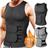 Vensslim Men Body Shaper Waist Trainer Vest Slimming Shirt Sauna Sweat Compression Undershirt Shapewear Fat Burner Workout Tops