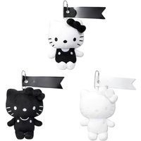 15cm Sanrio Anime Black White Hello Kitty 50th Anniversary Plush Toy Cute Plush Pendant Kids Backpack Accessories For Friends