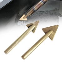 1pc Welder Soldering Iron Tip Plastic Repair Triangular Copper Smoothing Head Welding Tip 16mm 20mm For 60 Watt Plastic Welding