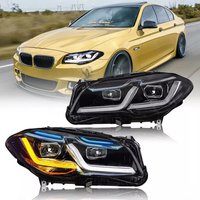 LED Pair Headlight Assemblies For BMW 5 Series F10 F11 2011-2017 528i 535i Xenon Headlights With Sequential Turn Signal