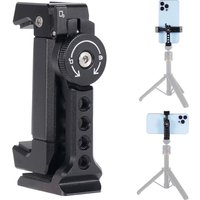 Metal Phone Clip Holder with Cold Shoe Mount for Tripod Led Light 360° Rotation Phone Bracket for Smartphone Action Cam Dropship
