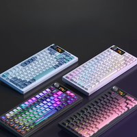 Langtu Lt75 Pro Wireless Gaming Mechanical Keyboard Bluetooth 2.4G Wired RGB Hotswap Gamer Non-contact Keyboard With TFT Screen