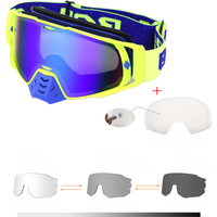 AliExpress BOLLFO Photochromic Glasses Motocross Goggles UV400 MX ATV Off Road Dirt Bike DustProof Racing Glasses Discoloration Goggles Antiparras