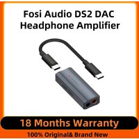 Fosi Audio DS2 New Mini Audio USB DAC Headphone Amplifier DSD DAC Amp Support 32bit/384kHz with 3.5MM & 4.4MM Dual Outputs
