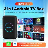 CarlinKit Wireless CarPlay Android TV Ai Box Lite 3 in 1 Android 10 Wireless CarPlay Android Auto Video Streaming Box 5G Wifi BT