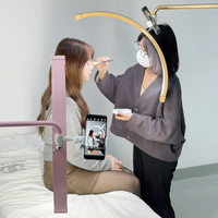 Fosoto Multiple Professional Half-Moon Light LED Lash Light Ring Light For Makeup Beauty Salon Eyebrow Tattoo photography Video