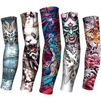 AliExpress NONE Ice Silk Summer Tattoo Sleeves Golf Sports Sun-proof Cycling Men Cool Personalized Driving Women Fishing Elastic Arm Covers
