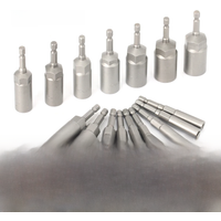 Length Deepen Impact Socket Adapter 5-19mm Power Nut Driver Socket Set 1/4-inch Hex Shank Screwdriver Key Head Hand Tool 1PC