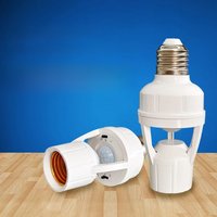 Socket E27 Converter With PIR Motion Sensor Ampoule 100-240V LED E27 Lamp Base Intelligent Light Bulb Switch MAX 60W