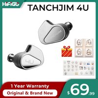 HiFiGo TANCHJIM 4U Earphones DMT-4 Ultra Double-chamber Dynamic Driver In-Ear Monitors with 3.5mm Cable 4 Turning Swithes