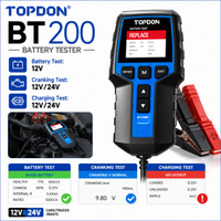 TOPDON 12V 24V Autobatterietester Digitaler Automobil-Lasttester 100-2000CCA CCA Batterieanalysator mit isolierter Klemme