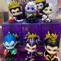Disney Villains Series Blind Box Trendy Anime Figure Collection including Evil Queen Cruella Ursula Hades Maleficent Toy Gift