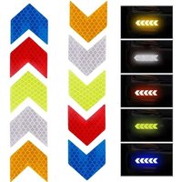 AliExpress 10/50Pcs Bike Frame Sticker Arrow Reflective Sticker Car Motorcycle Bicycle Decal Safety Cycling Reflective Tape Bike Accessorie
