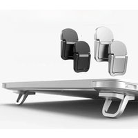 4-piece/2-piece foldable laptop stand, suitable for 12-16 inch laptops with convenient anti slip support