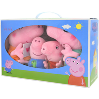 Hot Sale Peppa Pig Plush Toys George Pig Daddy Pig Mom George Dinosaur Family Pig Soft Plush Toys Kid's Gifts Can Be Sent Away