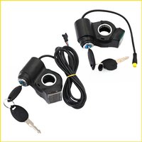 AliExpress NONE Electric Scooter Thumb Throttle Voltmeter Digital Voltage Display Switch Power with Key Lock Bike Finger Thumb Throttle Dropship