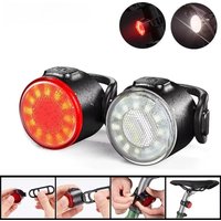 AliExpress cycle zone Bike Light Mini Warning Taillights Rechargeable Night Riding Safety Taillight COB Bicycle Front Rear Lamp LED Cycling Headlamp
