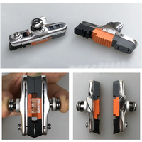 AliExpress Bicycle road bike brake pad brake block 55MM caliper for brompton replaceable brake glue brake rubber pad v brake