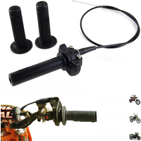 AliExpress 22mm Universal Motorcycle Grips Pcx Throttle Twist Handlebar with Cable For Honda Exc Tmax 530 Yamaha Mt 07 For NIBBI Pit Bike