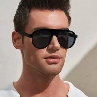 AliExpress juncture Retro Literary Toad-Shaped Sunglasses New Fashion Large Frame Sunglasses Outdoor Travel Cycling Sun Protection Sunglasses UV400