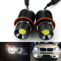 2pcs canbus White Angle Eyes LED Marker HALO Ring Light Bulb for E39 E53 X5 E60 E61 E63 E64 E65 E66 E83 X3 Super Bright