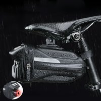 AliExpress NONE Hard Shell Bicycle Saddle Bag MTB Road Bike Rear Seat Bags Up to 2L High Capacity Waterproof Can Hang Tail Lights