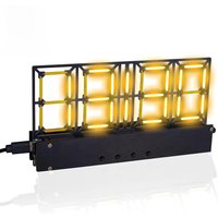 DIY Soldering Practice Project Kit 4-Bit Digital Alarm Clock Kit with Lighting Adjustment DIY Electronic Kit for Adult Teens