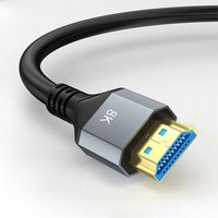8K HDMI to HDMI Cable 10FT 8K/60Hz 4K/120Hz UHD HDR 48Gbps Adapter HDMI 2.1 Cable UHD Ultra high definition video Cable for HDTV