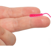 Edible Silicone Bait Hiroko Sinking Soft Lures Micro Caterpillar 38mm 0.2g 10pcs Jig Head Drop Shot Carp Fly Rock Fishing Lures