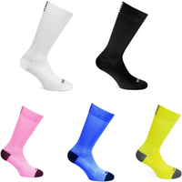 AliExpress NONE New Road Bike Striped Socks Men and Women Breathable Bike Socks Outdoor Sports Racing Cycling Socks
