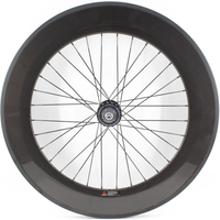 AliExpress 1pcs 700C 38/50/60/88mm Fixed Gear Road bike 3K UD 12K full carbon fibre bicycle wheelset carbon tubular clincher tubeless rims