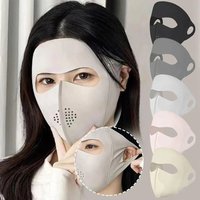 AliExpress NONE Full Face Sun Protection Mask - Men & Women's Cooling Ice Silk Riding Mask Veil For Beach, Running & Summer Outdoor Activities