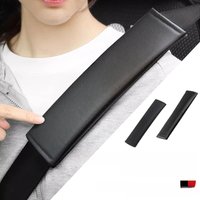 Car Seat Belt Leather Safety Shoulder Cover Protection Pad For Volkswagen Golf 4 5 6 7 Polo Jetta Sagitar Magotan Passat B5 B6