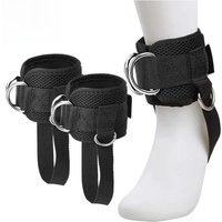 1/2Pcs Ankle Straps Adjustable Comfort Fit Reinforce Double D-Ring - Ankle Cuffs To Improve Abdominal, Lift The Butts, Tone Legs