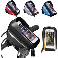 AliExpress ALLOYSEED Bicycle Frame Front Top Tube Bike Bag Handlebar Cell Mobile Phone Bag Waterproof Touch Screen Phone Holder Cycling Accessories