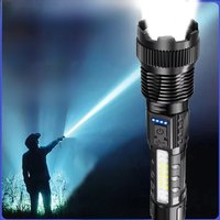 Powerful Flashlights Rechargeable Torch Light High Power LED Flashlight Built-in Battery For Camping Emergency Fishing Lantern