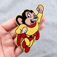 Cute Mouse Patches For Clothing Cartoon Embroiedered Patches On Clothes Iron On Patch For Backpack/Jecket Sticker Badge