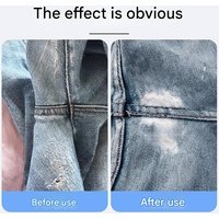Self adhesive denim crotch patch, wear-resistant inner thigh hole sticker, durable washable denim crotch fixing patch