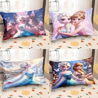 Frozen Princess Printed Pillowcase Bedroom Room Decoration Bed Sleeping Pillowcase Home Living Room Sofa Cushion Cover