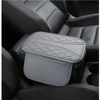 High-Quality PU Leather Car Center Console Pad with Dual Storage Pockets Versatile Vehicle Interior Accessory Set in Multiple Co