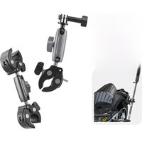 TELESIN Ball Head Holder Mount Clamp for Go Pro Hero 13 12 11 10 9 8 7 6 DJI Action 5 4 3 Insta360 X4 X3 Motorcycle Accessories
