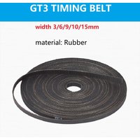 3GT 3MGT Open Synchronous Timing Belt GT3 Width 3mm 6mm 9mm 10mm 15mm Rubber 3GT-3/3GT-6/3GT-9/3GT-15 3D Printer Belts