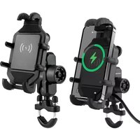 AliExpress VIKEFON 3.0 Quick Charging Motorcycle Bicycle Wireless Charger Phone Holder Stand GPS Moto Cellphone Handlebar Mount for 4-7 inch Phone