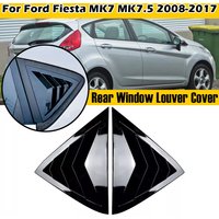 Car Rear Side Window Louver Spoiler For Ford Fiesta MK7 MK7.5 2008-2017 Side Window Air Vents Cover