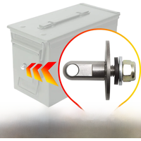 Bolt 50 Cal Ammo can Steel Gun lock Ammunition Gun safe box Hardware Kit Gun Safe lockable case 40mm Pistol Bullet No Box