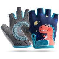 AliExpress GTUBIKE Children's Sports Half-finger Gloves Hand Protection Cycling Handwriting Roller Slip Non-slip Breathable 3-12 Years Old